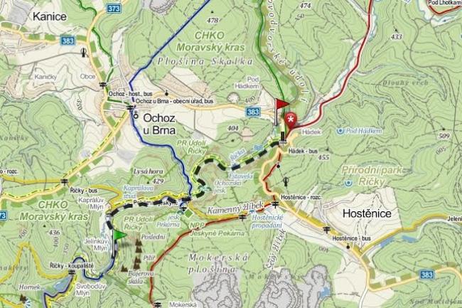 Trasa v délce 2x 3.8 km nebyla náročná převýšením, nebyla ani přeplněna.